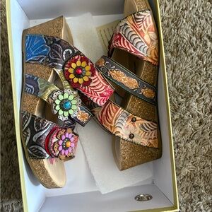 Colorful Floral Women's Sandals